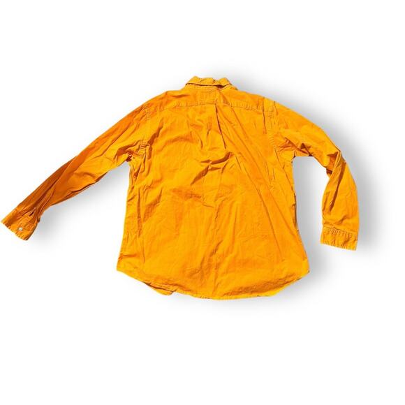 Ralph Lauren Men's Orange Green Pony Classic Fit Button Shirt Size XL LS - Picture 4 of 7